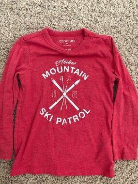 Crewcuts Red Mountain Ski Patrol Long Sleeve Tee